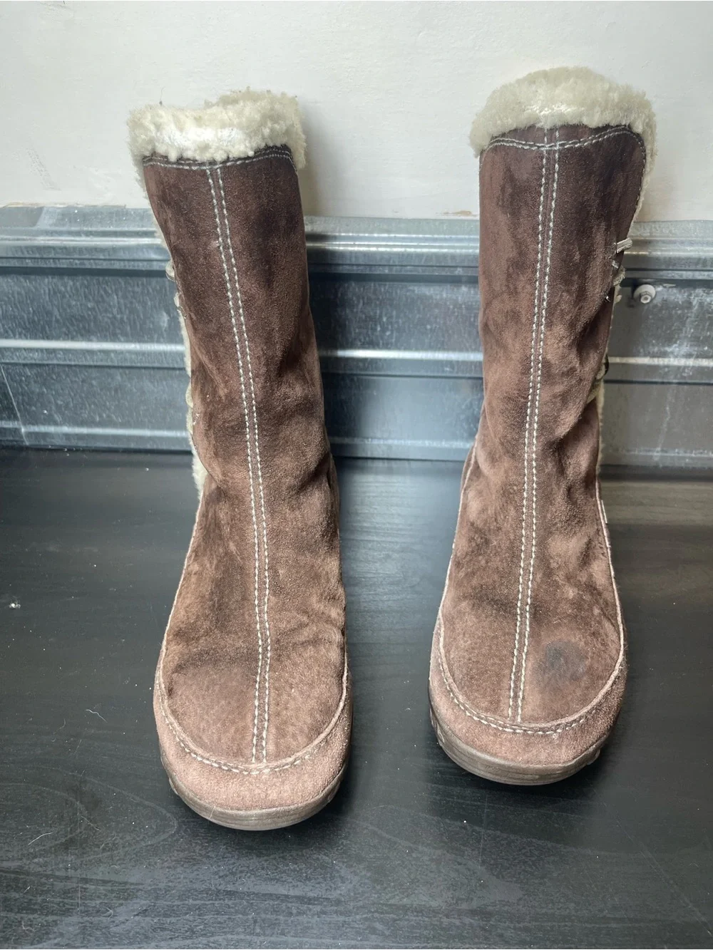 Merrell Yarra Chestnut Waterproof Winter Boots Polartec Insulated Suede 6.5